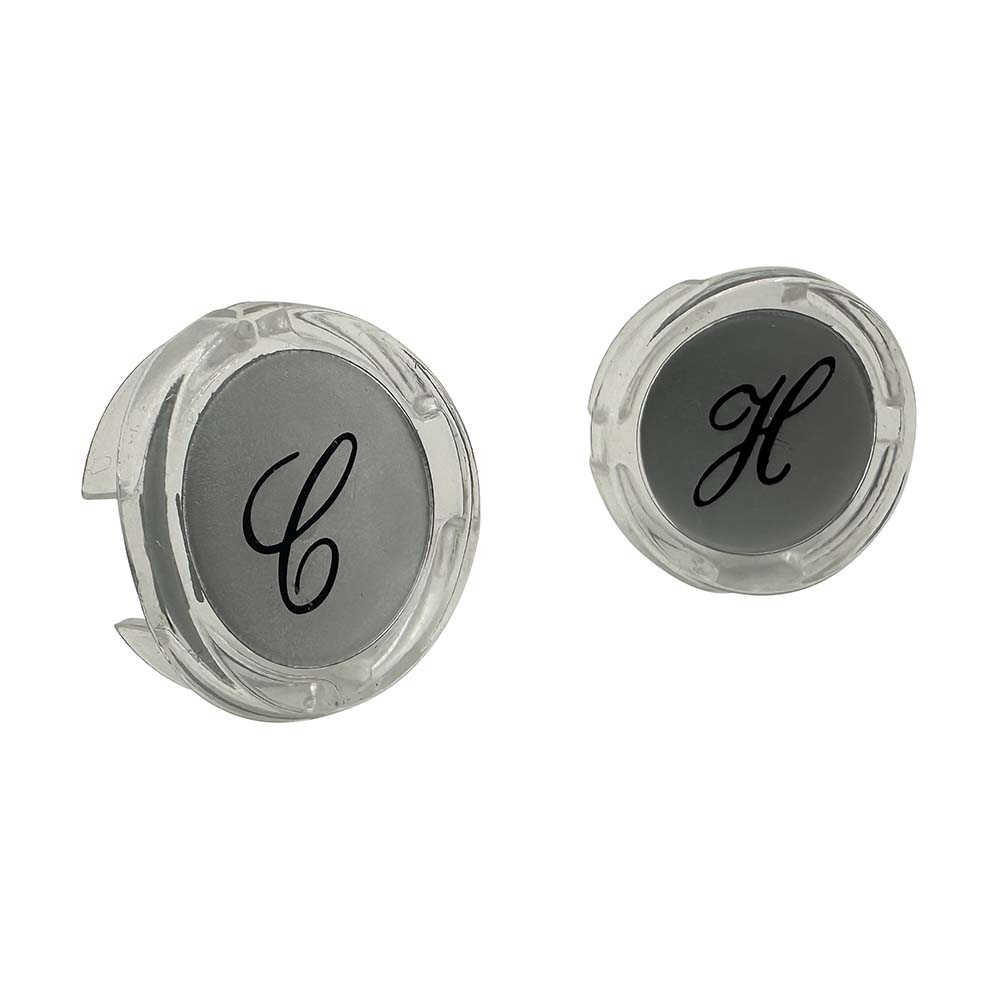 1595-T Sterling Faucet Handle Button Set