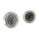 1595-T Sterling Faucet Handle Button Set