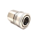 1/2" NPT Female Stainless Steel Coupler 5200 PSI