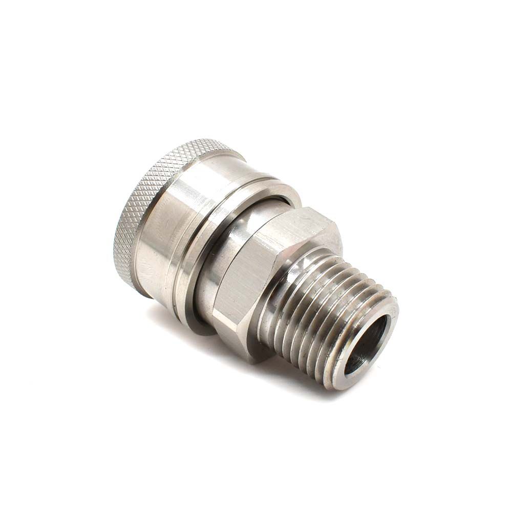 1/2" NPT Male Stainless Steel Coupler 5200 PSI