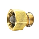3/4" Female GHT x 1/2" MNPT Brass Swivel Adapter for Pressure Washer & Garden Hose Adapter