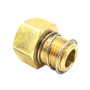 3/4" Female GHT x 1/2" MNPT Brass Swivel Adapter for Pressure Washer & Garden Hose Adapter