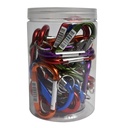 Mini Aluminum Carabiner Spring Clip Hook Keychain – 25 PACK - W09