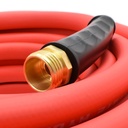 5/8" 50 ft Solid Red PVC Hose WP 200 PSI (3/4" GHT Male / GHT Female Fitting)