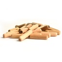Birch Wood Dowel Pins (Size: 3/8" x 1-1/2" ) - 100 PACK - W02