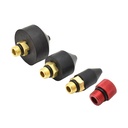 4-Piece Rubber Tip Air Nozzle Set with High-Flow Adapter
