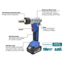 18V Cordless PEX-A Expansion Tool Kit with LockSeal™ Heads (1/2", 3/4", 1"), Battery and Charger