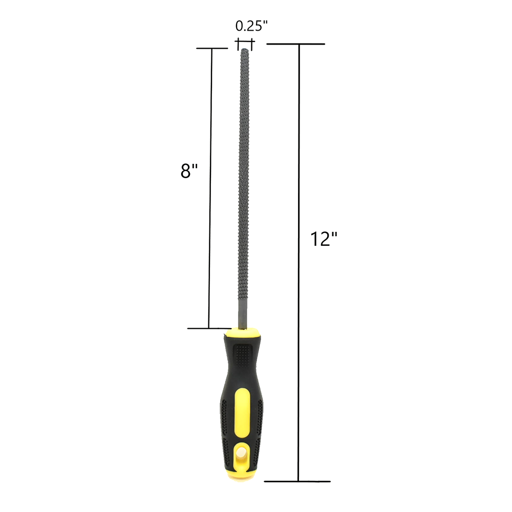 8" Round Wood RASP Flie
