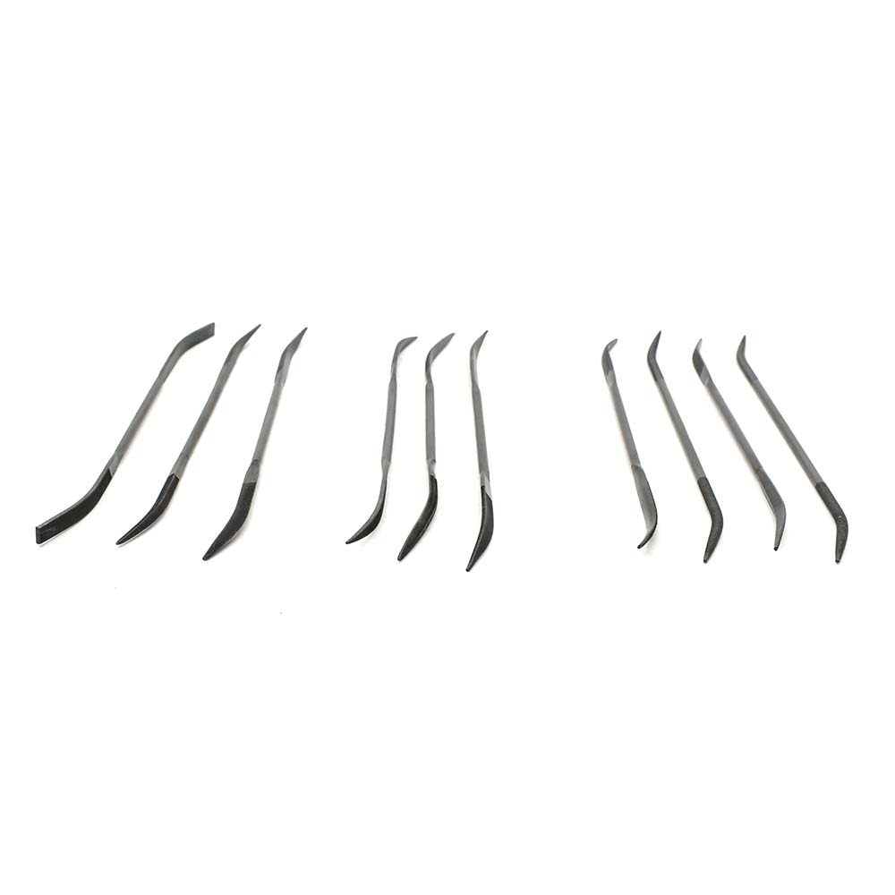 10-Piece 5-3/4" Long Double Ended Riffler File Set