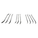 10-Piece 5-3/4" Long Double Ended Riffler File Set
