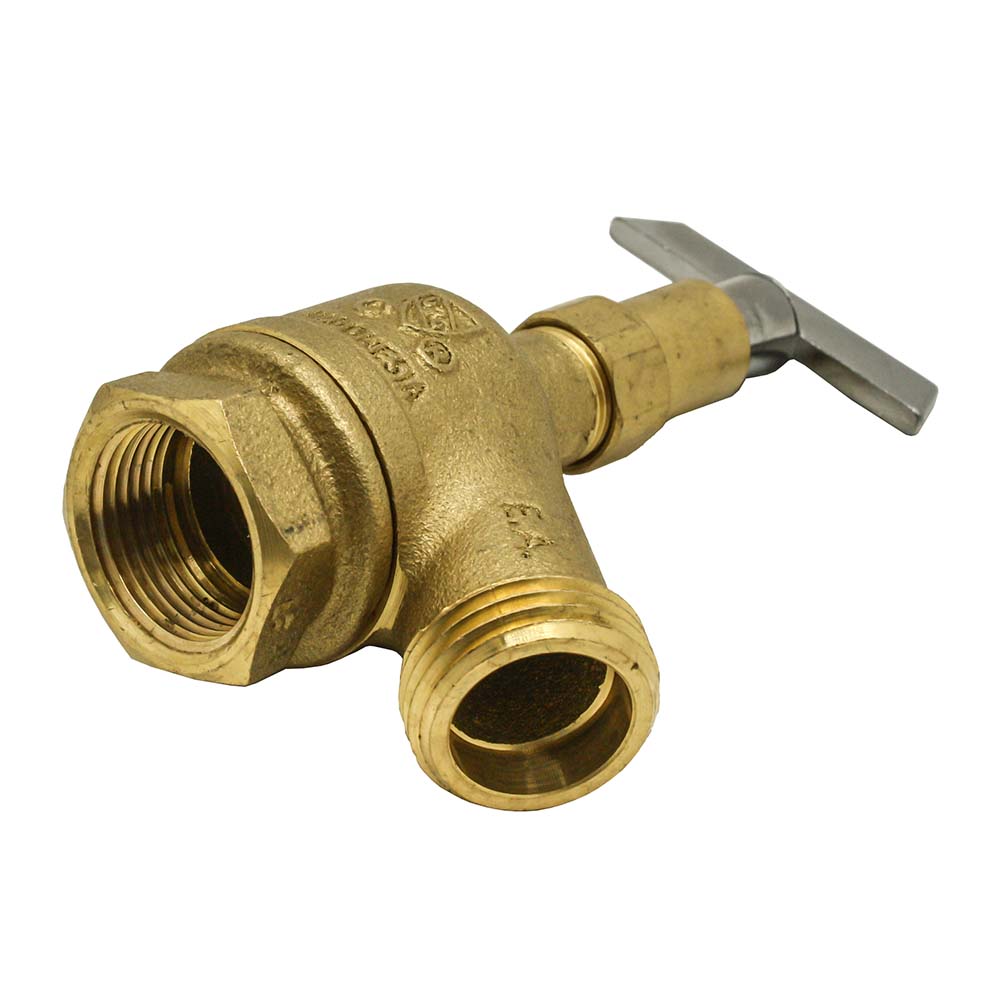 3/4" FIP x 3/4" GHT Bent Nose Garden Valve with Loose Key - Lead Free