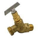 1/2" MIP x 3/4" GHT No-Kink Hose Bibb with Loose Key - Lead Free