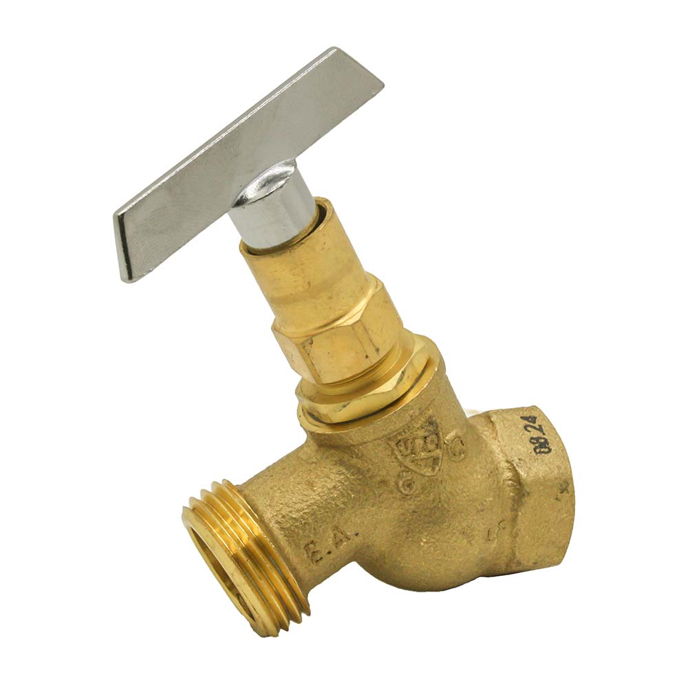 1/2" FIP x 3/4" GHT No-Kink Hose Bibb with Loose Key - Lead Free