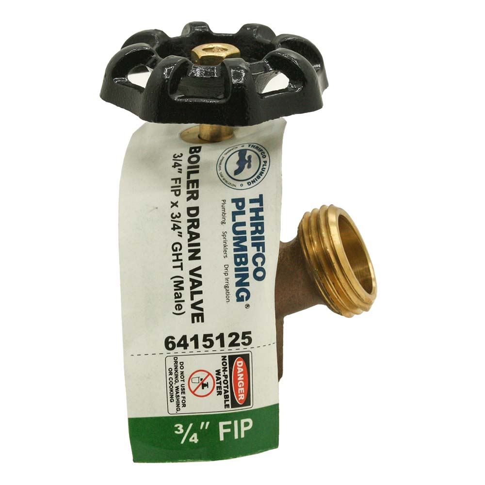 3/4" FIP x 3/4" GHT Boiler Drain