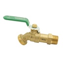 1/2" MIP x 1/2" Sweat x 3/4" MHT No-Kink 1/4 Turn Hose Bibb