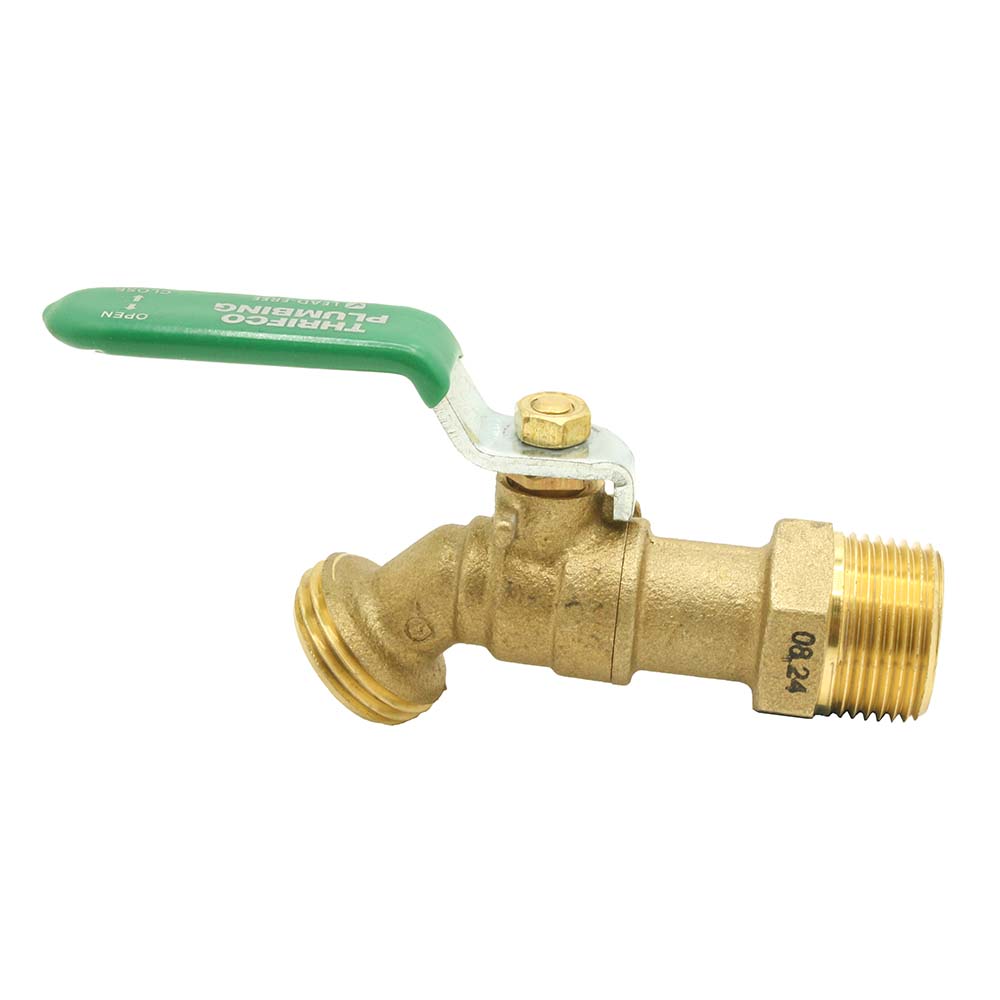 3/4" MIP x 3/4" MHT No-Kink 1/4 Turn Hose Bibb