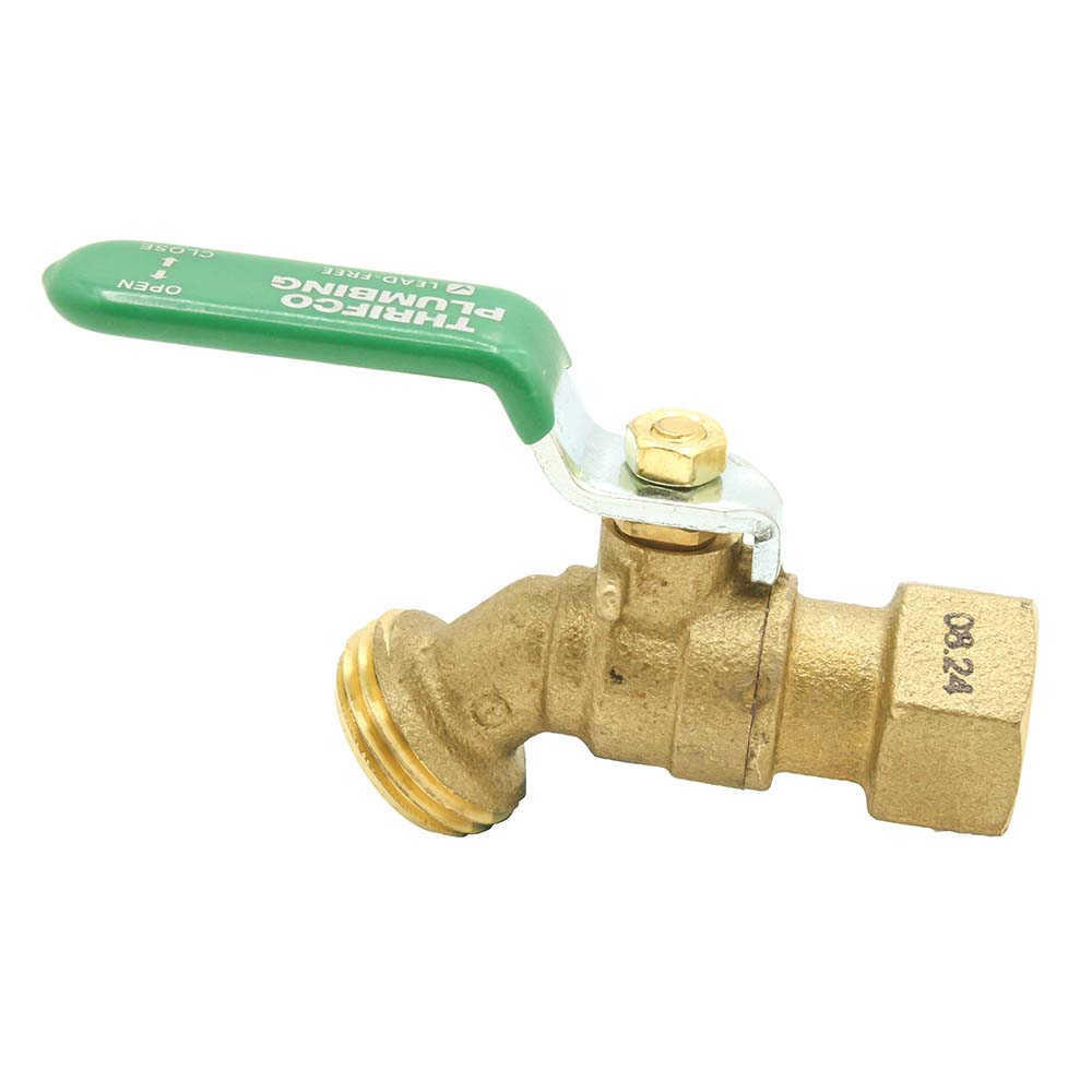 1/2" FIP x 3/4" MHT No-Kink 1/4 Turn Hose Bibb