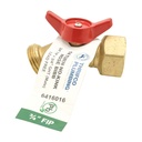 3/4" FIP x 3/4" GHT Male Brass No Kink - Quarter Turn