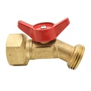 3/4" FIP x 3/4" GHT Male Brass No Kink - Quarter Turn