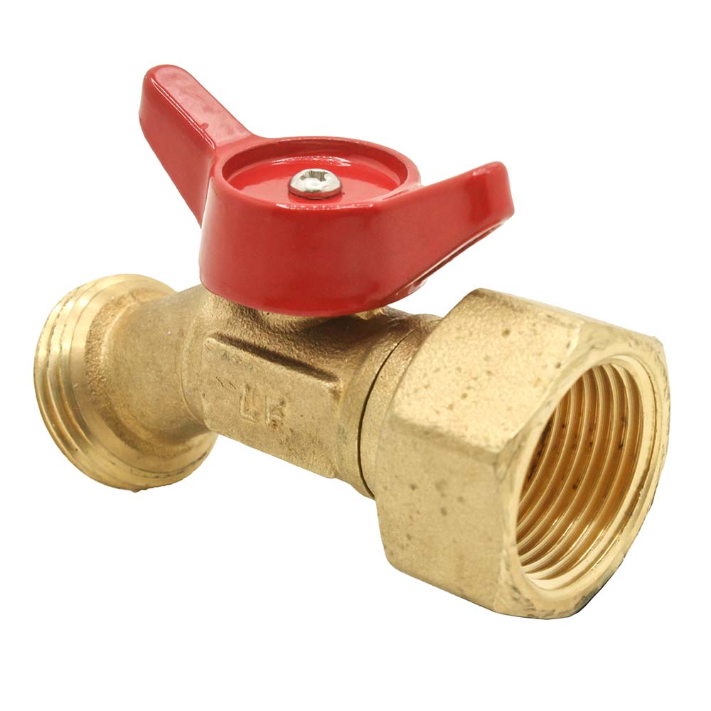 3/4" FIP x 3/4" GHT Male Brass No Kink - Quarter Turn