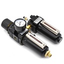 1/4" Standard Filter/Regulator/Lubricator Integral Combo with Gauge