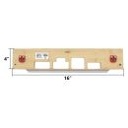 Multi-Strike Template - 16" Carrier w/ 1” x 2-1/4” deadbolt, 1” x 2-1/4” Full Lip, 1-1/8” x 2 3/4” ”T” and a 1-1/8” x 2-3/4” Deadbolt