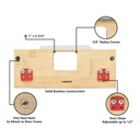 "A" Strike Template with Center Locator - Finish Size 1-3/4-Inch x 2-1/4-Inch