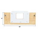 "A" Strike Template with Center Locator - Finish Size 1-3/4-Inch x 2-1/4-Inch
