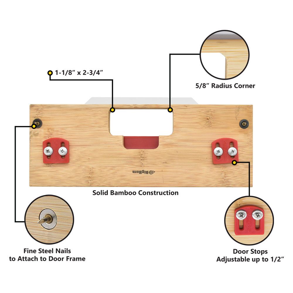 "B" Strike Template with Center Locator - Finish Size 1-1/8-Inch x 2-3/4-Inch