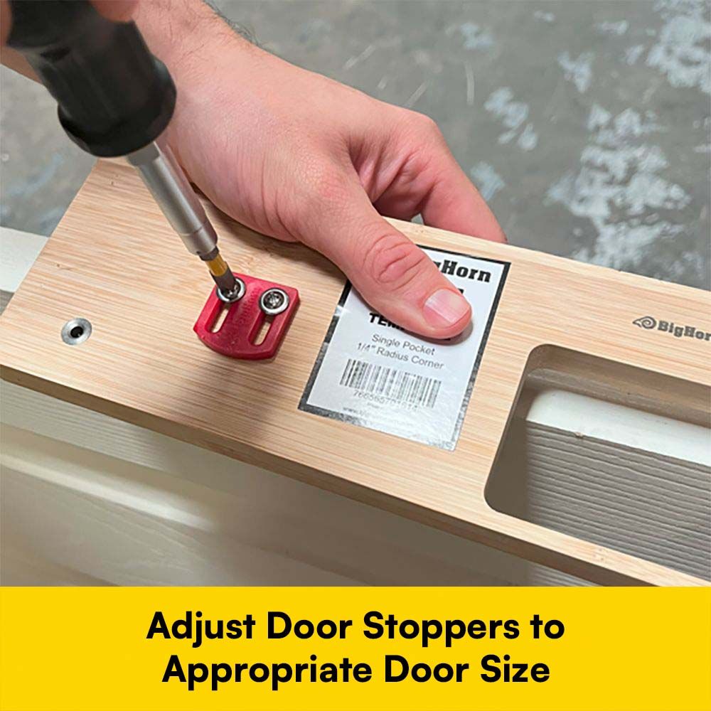 Multi-Latch Template - 1" X 2-1/4", 1-1/16" X 2-1/4" Or 1-1/8" X 2-1/4" Deadbolt