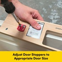 Multi-Latch Template - 1" X 2-1/4", 1-1/16" X 2-1/4" Or 1-1/8" X 2-1/4" Deadbolt