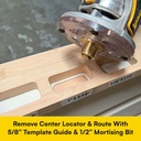 Multi-Latch Template - 1" X 2-1/4", 1-1/16" X 2-1/4" Or 1-1/8" X 2-1/4" Deadbolt