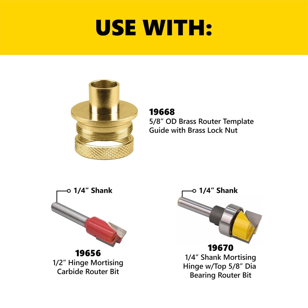 Multi-Latch Template - 1" X 2-1/4", 1-1/16" X 2-1/4" Or 1-1/8" X 2-1/4" Deadbolt