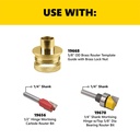 Multi-Latch Template - 1" X 2-1/4", 1-1/16" X 2-1/4" Or 1-1/8" X 2-1/4" Deadbolt