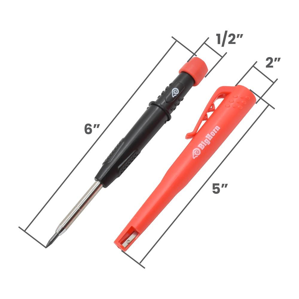 Carpenter Mechanical Pencil with 9 Pcs Pencil Lead Refill 