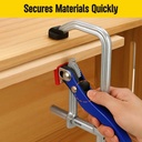 Quick-Lever Bar Clamp 4-1/2" Opening, 3" Throat Depth
