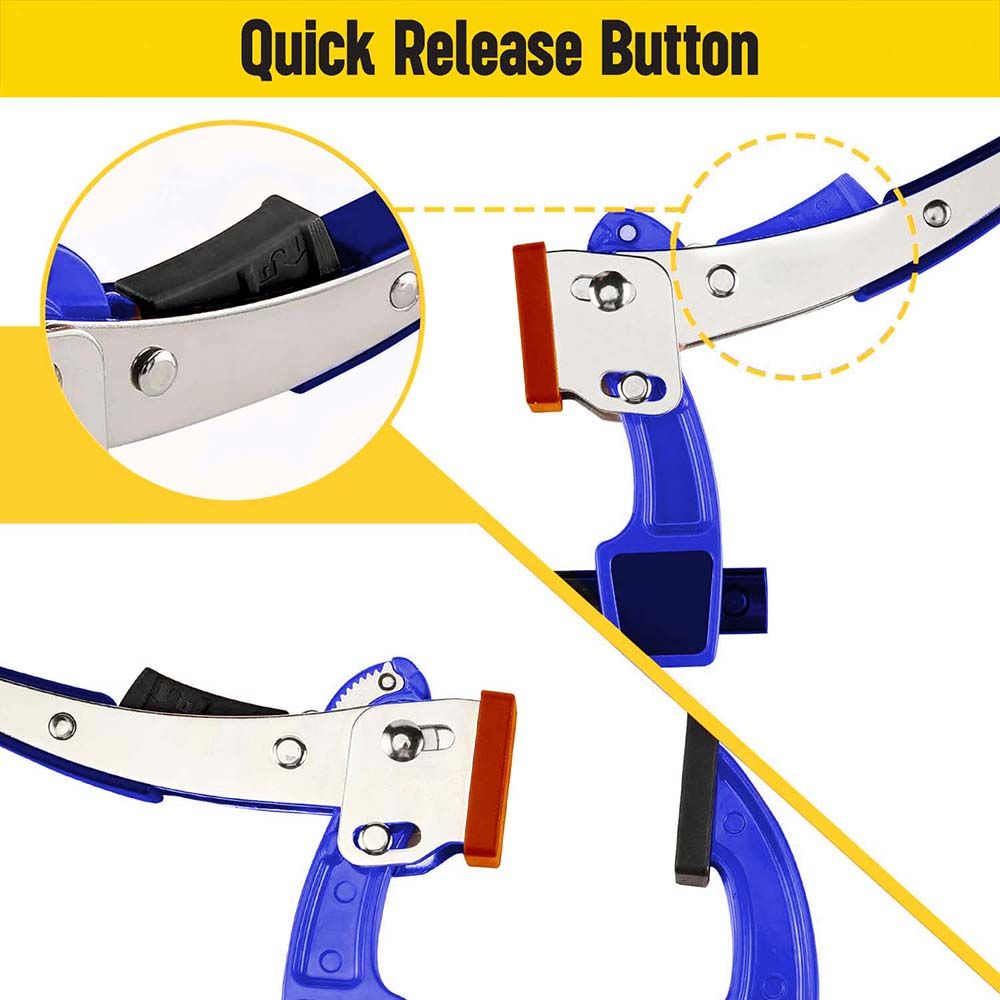 Quick-Lever Bar Clamp  6" Opening, 4" Throat Depth