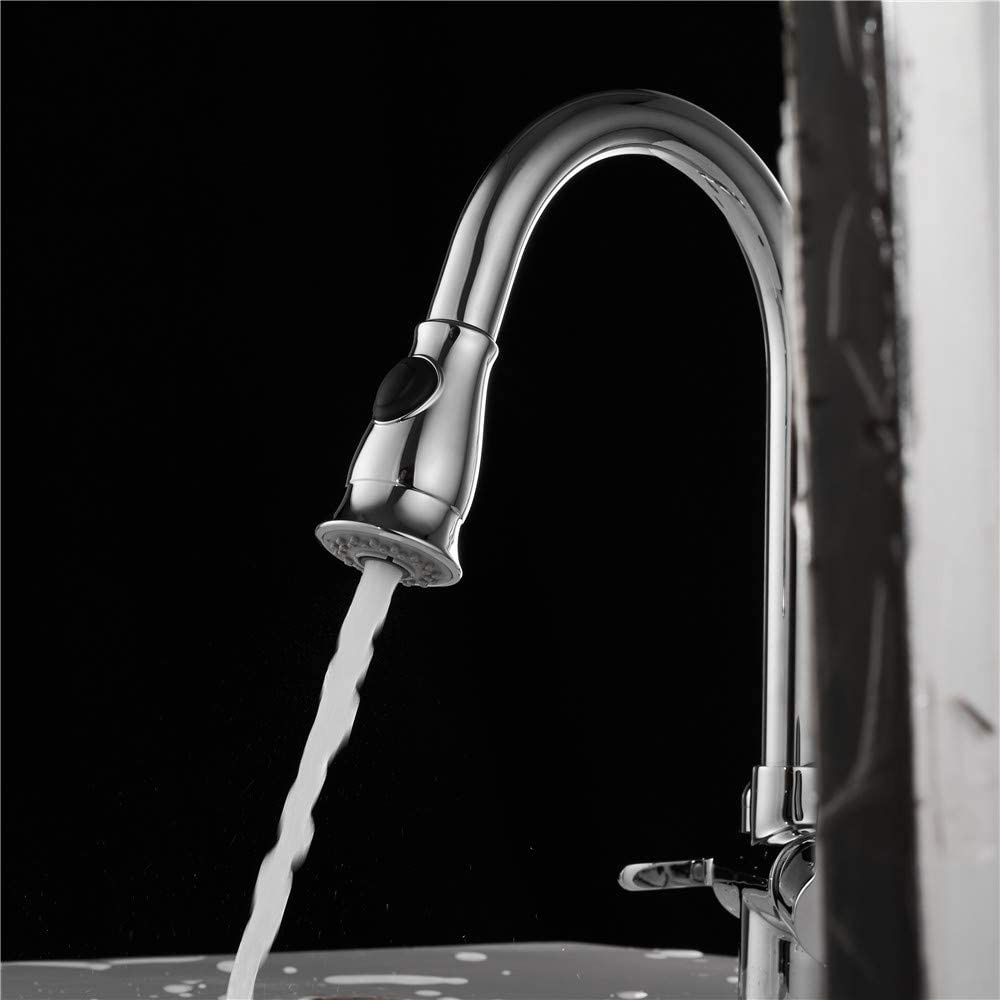 2494-T Universal Replacement Sprayer Pull Out Spray Head for Kitchen Sink Pull-Down Faucet, Satin Nickel - 10415 - W04