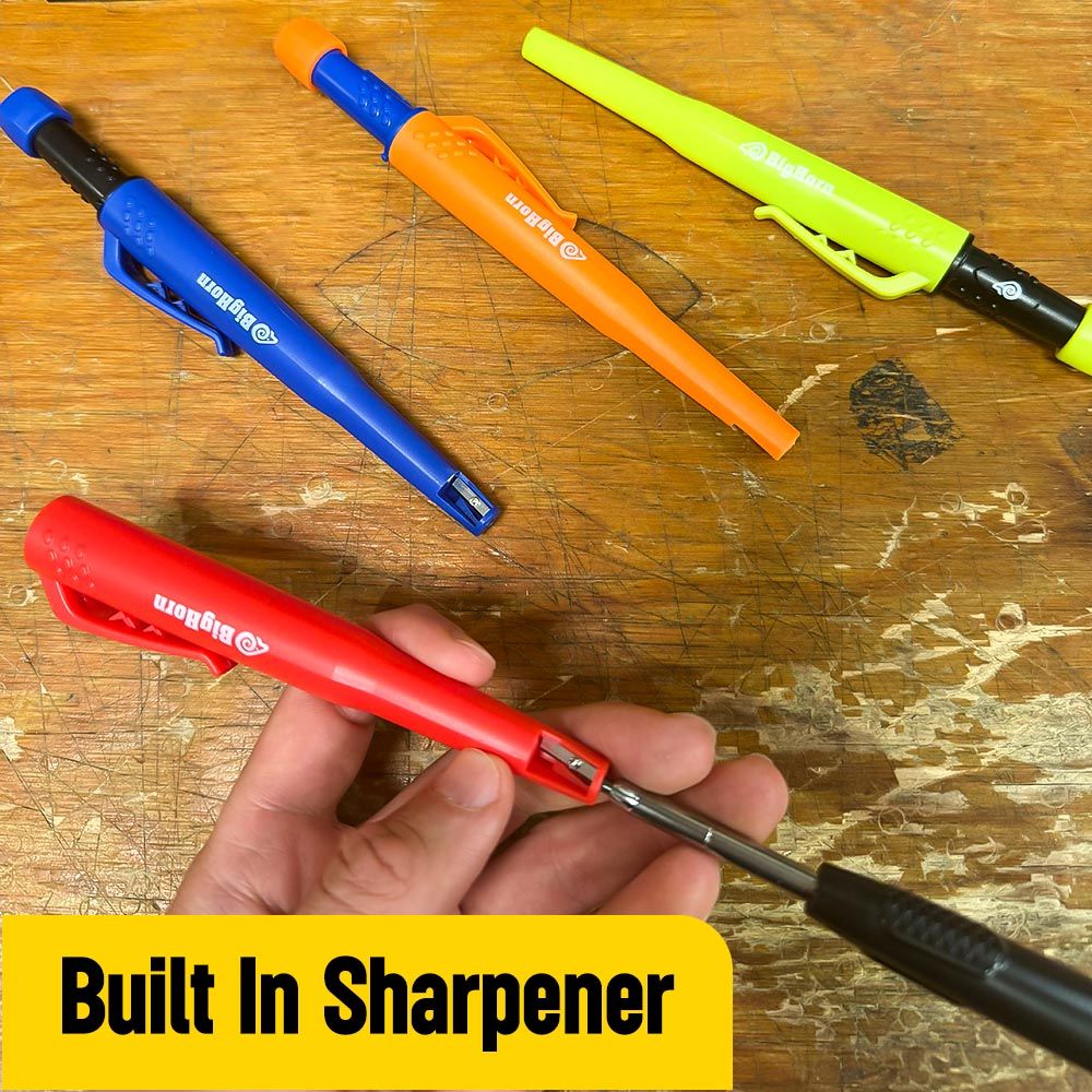 Carpenter Mechanical Pencil with 9 Pcs Pencil Lead Refill 