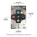 50A 125/250V NEMA 14-50R RV Flush Mount Power Outlet / Receptacle