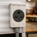 30A 250V NEMA 6-30R Flush Mount Power Outlet / Receptacle (Welding Machine)