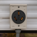 50A 125/250V NEMA 10-50R Flush Mount Power Outlet / Receptacle (Air Compressor)
