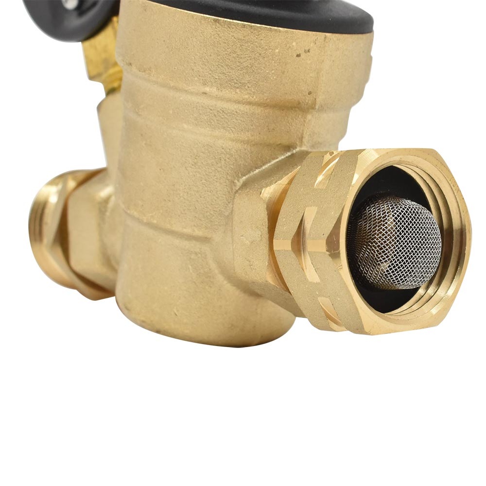 3/4" NPT RV Water Pressure Regulator Valve with 45 PSI Gauge