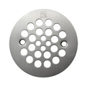 5799-T 4-1/4" OD Brass Shower Strainer Grid with Screws – Brushed Nickel
