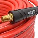 3/8" x 100 ft Red PVC Air Hose WP 300 PSI (1/4" NPT) Solid Fitting