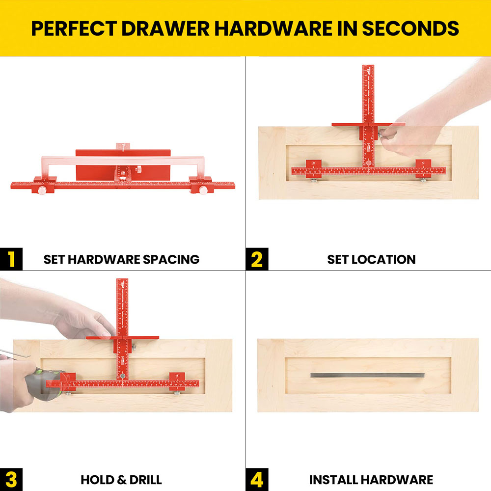 Adjustable Cabinet Hardware Jig