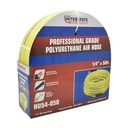 1/4" x 100 ft Rhino PolyFlex Yellow Polyurethane Hose WP 200 PSI (1/4" NPT) Solid Fitting