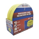 3/8" x 100 ft Rhino PolyFlex Yellow Polyurethane Hose WP 200 PSI (1/4" NPT) Solid Fitting