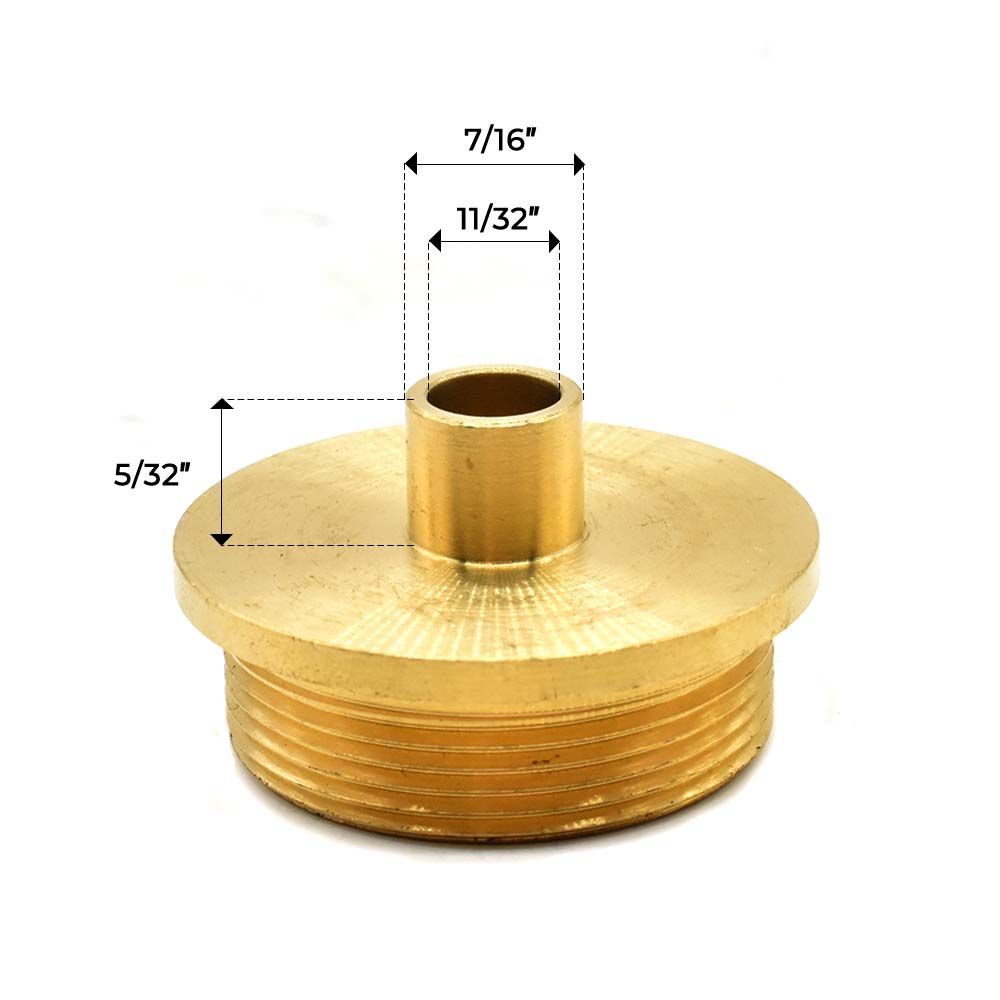 Brass Router Template Guide ID 11/32" , OD 7/16" (42027) - SE 3027