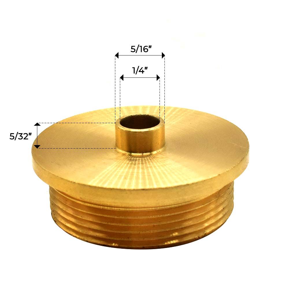 Brass Router Template Guide ID 1/4" , OD 5/16" (42054) - SE 3054